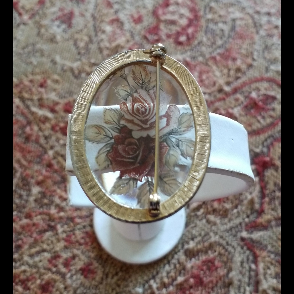 Etched Roses Brooch - Picture 11 of 16